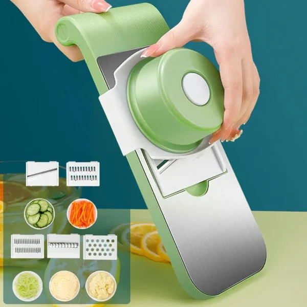 Primify.shop™-5 in 1 Vegetable Cutter Stainless Steel